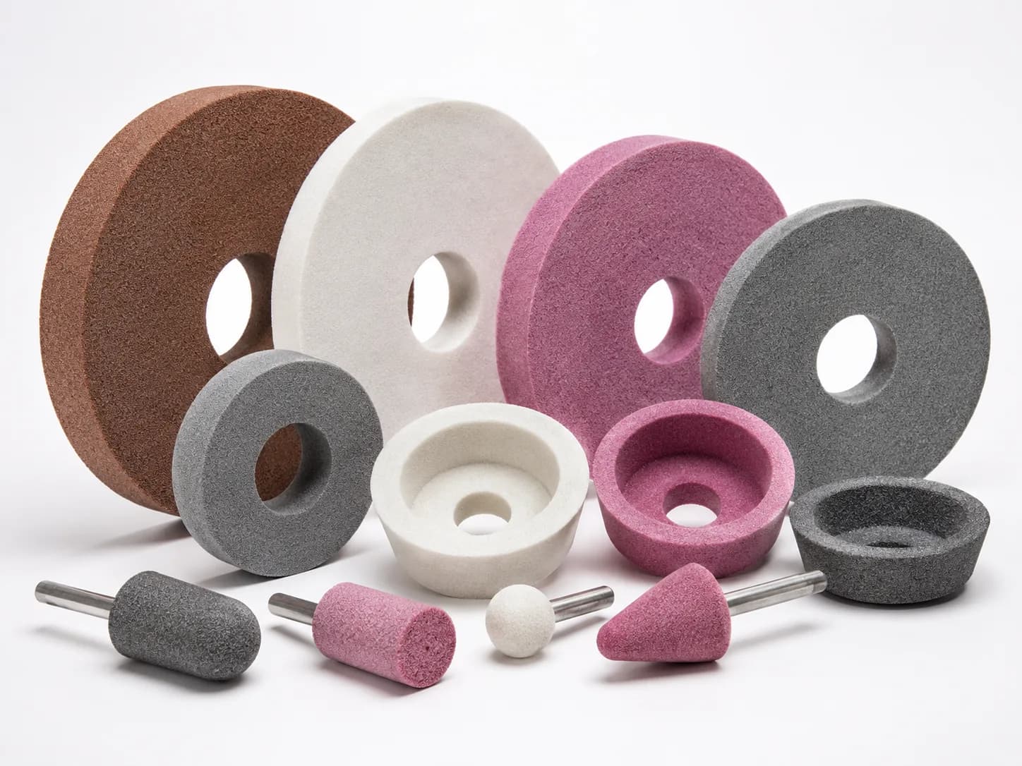 Conventional abrasive grinding wheels assortment