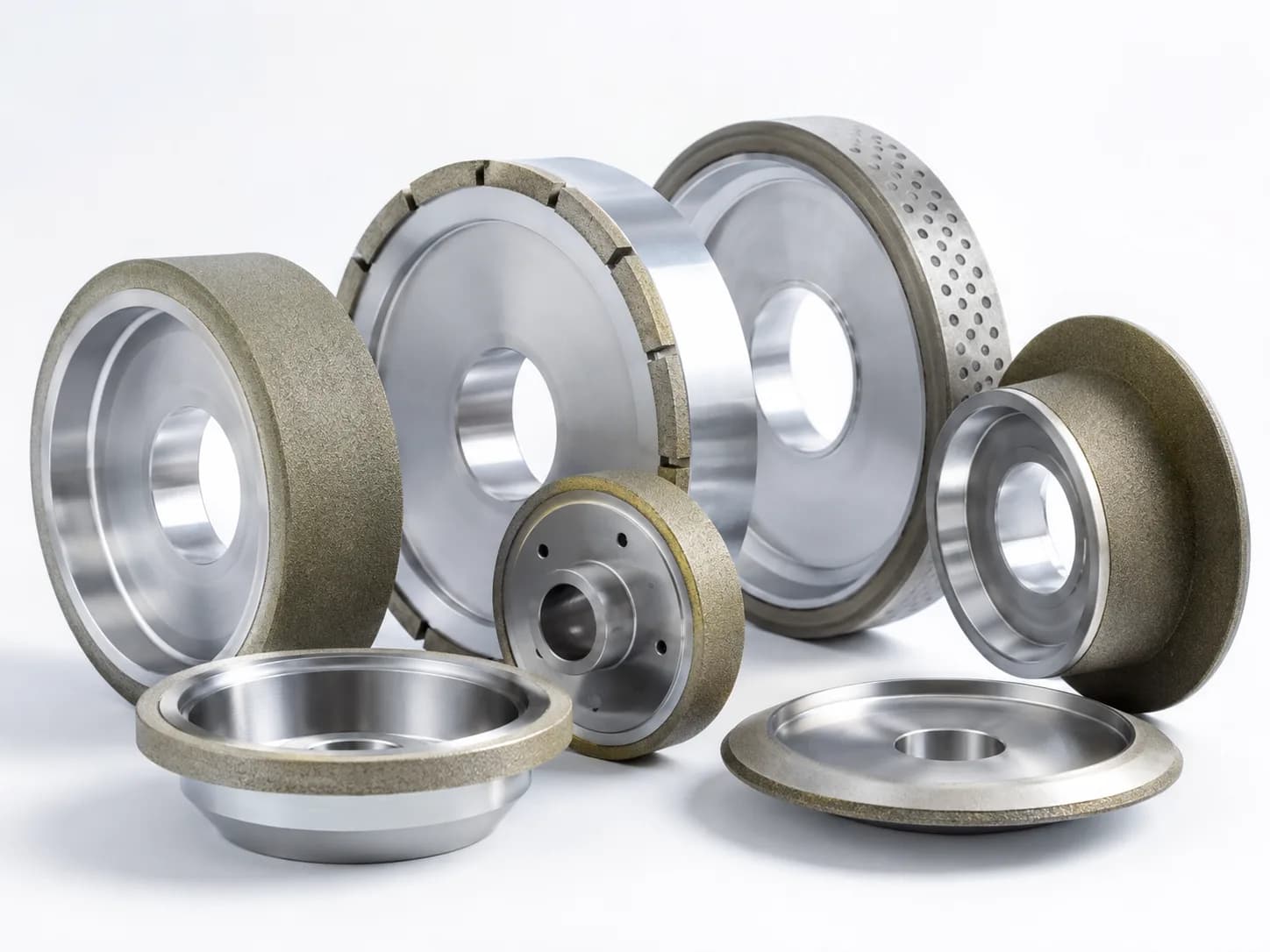 Diamond grinding wheels on display